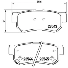 BREMBO fékbetétkészlet, tárcsafék P 30 014 autóalkatrész