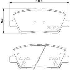 BREMBO fékbetétkészlet, tárcsafék P 30 104 autóalkatrész