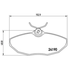 BREMBO fékbetétkészlet, tárcsafék P 36 015 autóalkatrész