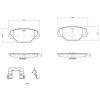 BREMBO fékbetétkészlet, tárcsafék P 44 032
