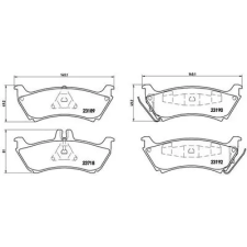 BREMBO fékbetétkészlet, tárcsafék P 50 044 autóalkatrész