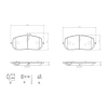 BREMBO fékbetétkészlet, tárcsafék P 50 152