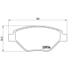 BREMBO fékbetétkészlet, tárcsafék P 68 031