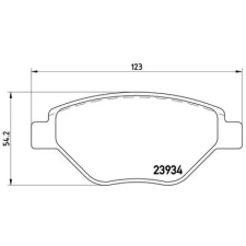 BREMBO fékbetétkészlet, tárcsafék P 68 031 autóalkatrész
