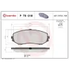 BREMBO fékbetétkészlet, tárcsafék P 79 018