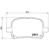 BREMBO fékbetétkészlet, tárcsafék P 83 040