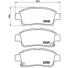 BREMBO fékbetétkészlet, tárcsafék P 83 050 autóalkatrész