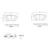 BREMBO fékbetétkészlet, tárcsafék P 85 186