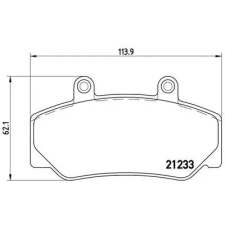 BREMBO fékbetétkészlet, tárcsafék P 86 006 autóalkatrész