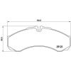 BREMBO fékbetétkészlet, tárcsafék P A6 021