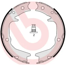 BREMBO fékpofakészlet, rögzítőfék S 54 519 autóalkatrész