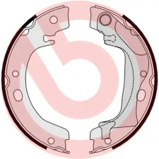 BREMBO fékpofakészlet, rögzítőfék S 83 560 autóalkatrész