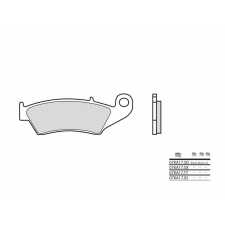 BREMBO Off-Road TT Karbon-Kerámia Fékbetétek - 07KA17TT egyéb motorkerékpár alkatrész