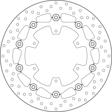 BREMBO Oro Félig-függesztett Féktárcsa - 78B408A8 egyéb motorkerékpár alkatrész