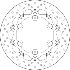 BREMBO Oro félig-független féktárcsa - 78B408A5 motorkerékpár féktárcsa