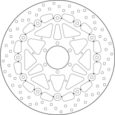 BREMBO Oro félig-lebegő féktárcsa - 78B40888 egyéb motorkerékpár alkatrész