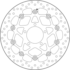 BREMBO Oro félig lebegő féktárcsa - 78B408B5 egyéb motorkerékpár alkatrész