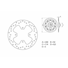 BREMBO Oro Fix Féknyereg - 68B40778 egyéb motorkerékpár alkatrész