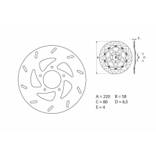 BREMBO Oro Fix féktárcsa - 68B40730 egyéb motorkerékpár alkatrész