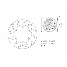 BREMBO Oro Fix féktárcsa - 68B40738 egyéb motorkerékpár alkatrész