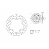 BREMBO Oro Fix féktárcsa - 68B407F2 BREMBO Kategorizálatlan termékek