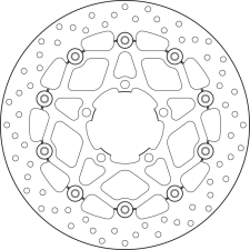 BREMBO Oro Lebegő Féktárcsa - 78B40869 egyéb motorkerékpár alkatrész