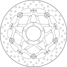 BREMBO Oro lebegő féktárcsa - 78B40886 motorkerékpár féktárcsa