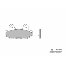 BREMBO robogó szénszálas-kerámia fékbetétek - 07080 egyéb motorkerékpár alkatrész