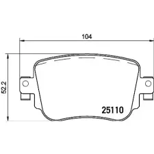 BREMBO Sada brzdových destiček P 85 135 autóalkatrész