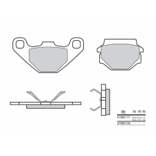 BREMBO Street Carbon Kerámia Fékbetétek - 07BB0708 egyéb motorkerékpár alkatrész