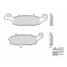 BREMBO Street Carbon Kerámia Fékbetétek - 07KA1807 egyéb motorkerékpár alkatrész