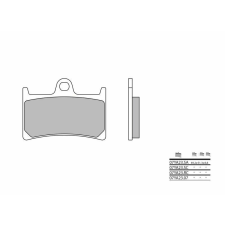 BREMBO Street Szénszálas-Kerámia Fékbetétek - 07YA2307 egyéb motorkerékpár alkatrész