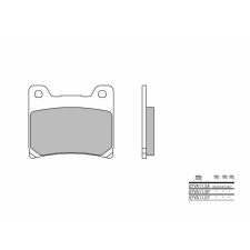 BREMBO Street Szinterelt Fémbetétes Fékbetétek - 07YA11SA egyéb motorkerékpár alkatrész
