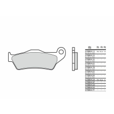BREMBO szénszálas-kerámia fékbetétek - 07BB04CC egyéb motorkerékpár alkatrész