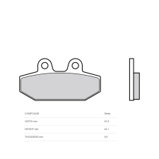 BREMBO Szinterelt Fémbetétes Fékbetétek - 07HD23SP egyéb motorkerékpár alkatrész
