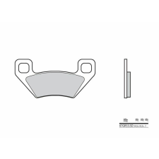 BREMBO Terepjáró Szinterelt Fémbetétek - 07GR53SD egyéb motorkerékpár alkatrész