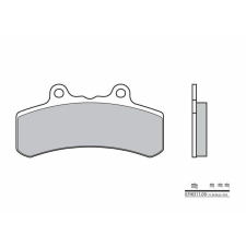 BREMBO Utcai Szén-Kerámia Fékbetétek - 07HD1109 BREMBO Futómű és fék alkatrész Fékbetét (tárcsafék) egyéb motorkerékpár alkatrész