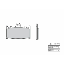 BREMBO utcai szinterelt fémbetétek - 07KA13SA egyéb motorkerékpár alkatrész