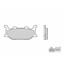 BREMBO utcai szinterelt fémbetétek - 07YA34SA egyéb motorkerékpár alkatrész
