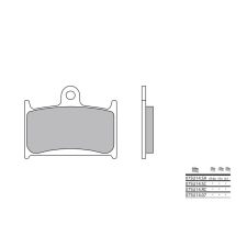 BREMBO utcai szintermetál fékbetétek - 07SU14LA egyéb motorkerékpár alkatrész