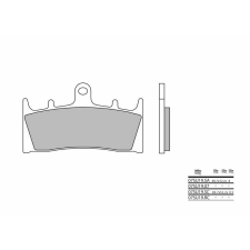 BREMBO versenykivitelű karbon-kerámia fékbetétek - 07SU19RC egyéb motorkerékpár alkatrész