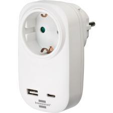 Brennenstuhl 1508210 250V Adapter 1 aljzatos - Fehér hosszabbító, elosztó