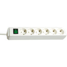 Brennenstuhl Eco-Line 220V hálózati elosztó 6-os 1.5m - Fehér hosszabbító, elosztó