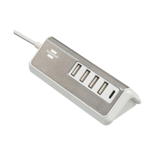 Brennenstuhl Estilo Hálózati USB-C / USB-A töltő - Fehér/Ezüst (20W) (1508230) mobiltelefon kellék