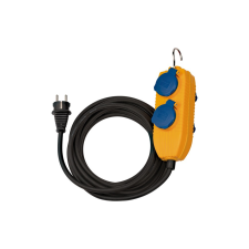 Brennenstuhl Hálózati elosztó 4 aljzatos 5m - Fekete/Sárga villanyszerelés