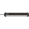 Brennenstuhl Premium-Alu-Line 230V Elosztó 8 aljzatos 3m - Fekete/Szürke