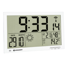 Bresser MyTime Jumbo LCD falióra, fehér - 74647 falióra