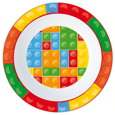Bricks Lego mintázatú műanyag mélytálka - mikrozható bögrék, csészék