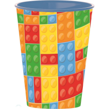 Bricks , Lego mintázatú pohár, műanyag 260 ml babaétkészlet