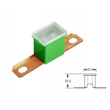 Bright Ride Biztosíték japán csavaros fekvő 40A (zöld) autóalkatrész